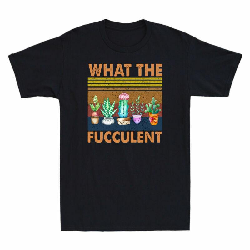 Black What Cactus Tshirt Vintage The Fucculent Unisexs Succulent Lover Gardening S