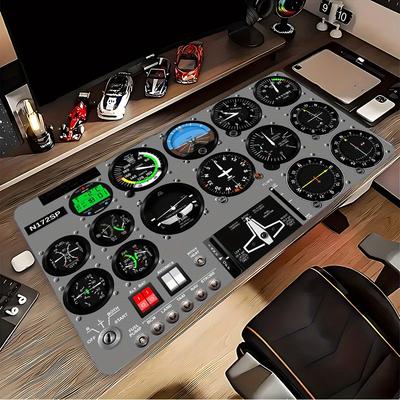 Aviation Theme Mouse Pad Large Rubber Base Antislip PC Desk Accessories Mousepad for Offices and Gamer Keyboard Mats Decor Mat