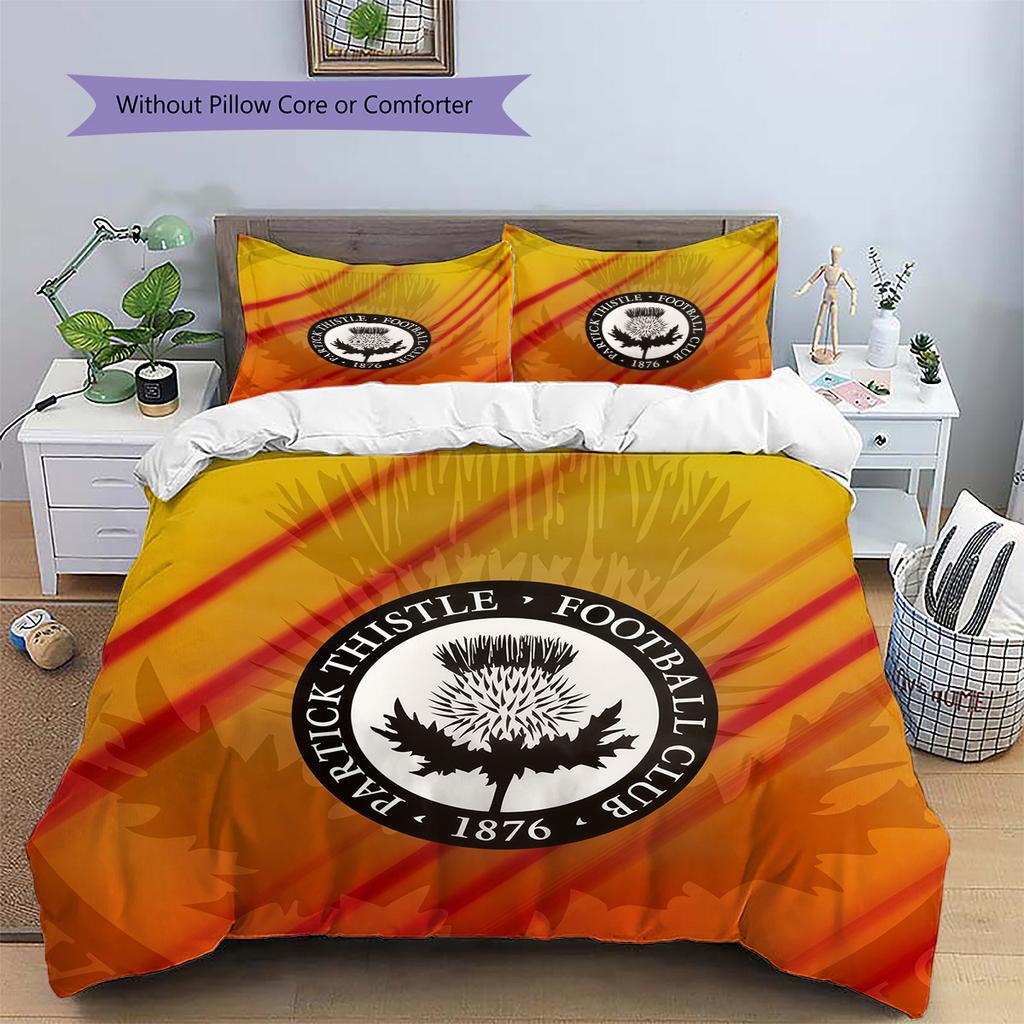 Partick Thistle F.C.  Pattern Bedding Quilt Set  Home Decoration  Gift (1 * duvet cover + 2 * pillowcase  without core)