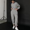 Womens Soft Fleece-Lined Long Sleeve Hoodie Elastic Waist Pants Set Casual Sporty Outfit Daily Wear
