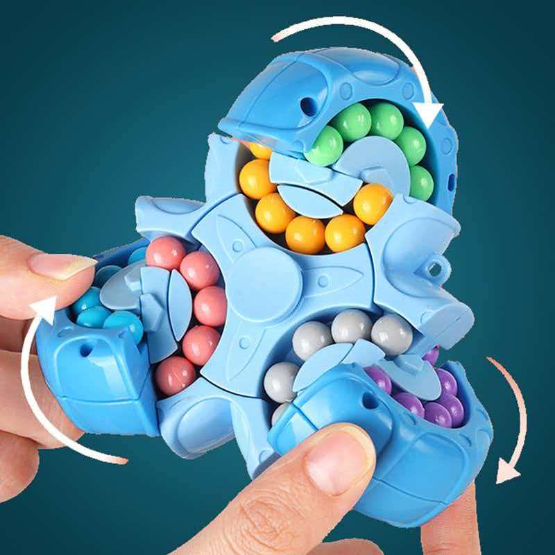 Brinquedos Triângulo Giratório Feijão Mágico Puzzle Fidget Spinner Sensorial Alívio de Estresse TDAH Ansiedade Presentes Para Adultos Adolescentes Meninos Meninas