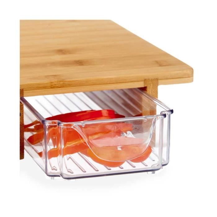 Servírovací tác - Bambus - 3 přihrádky - Obdélníkový - 28 x 40 x 6 cm - Nový