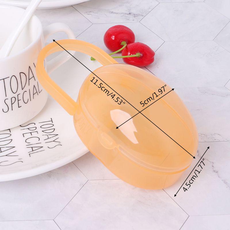 Baby Nipple Container Box Pacifier Case Organizer Transparent Newborn Travel Carrier Nipples Holder