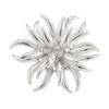 Metal Sparkler Brooch for Women, Abstract Daisy Pin, 2 In 1 Convertible Ring Corsage for Coat Suit Jacket, Trendy Gift