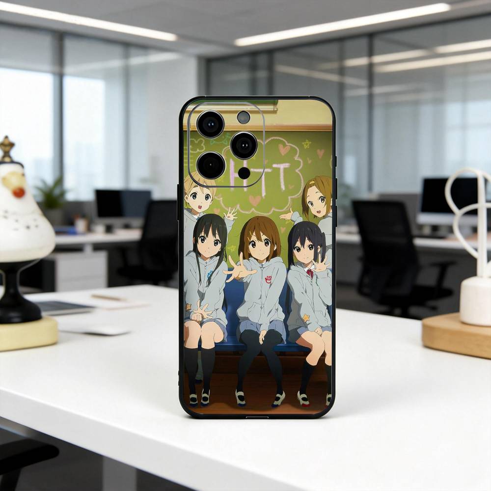K-K-ON Musikband Mädchen Handyhülle Silikon Weich Für IPhone 17 16 15 14 13 12 11 X XR Plus Pro Max Plus