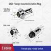 KUICC GX20 Flange Aviation Connector Set