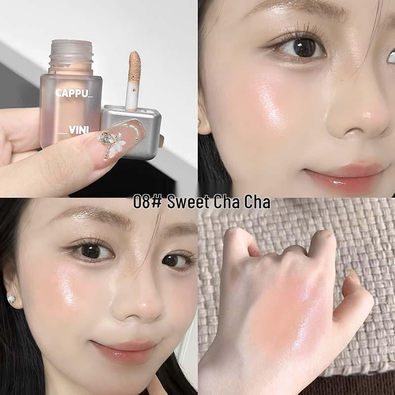CAPPUVINI Little Ice Cube Liquid Blush & Highlighter - Korean Matte Vibrant Contour Cosmetics