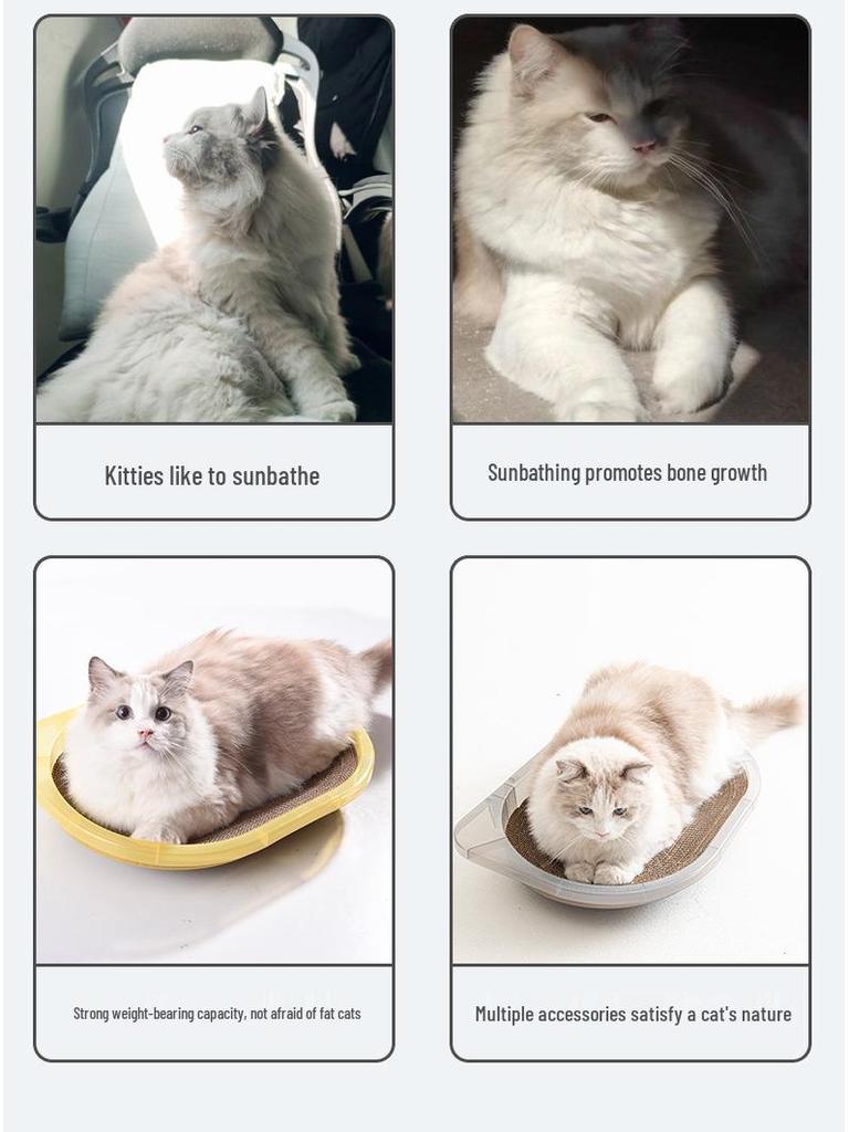 Cat Hammock with Suction Cups – Nail-Free Hanging Basket for Windows, All-Season Universal Balcony Bed