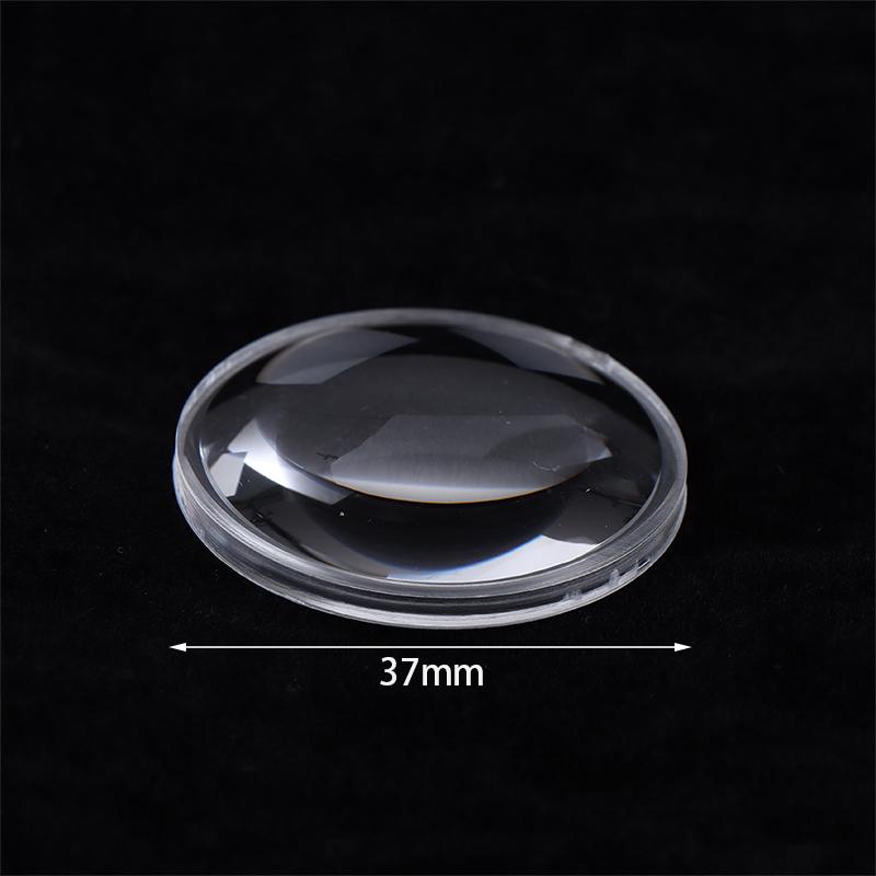 Lente óptica acrílica de 5 peças, 25 mm, 37 mm de diâmetro, lente plano convexa, óculos VR, lente asférica, lente PMMA