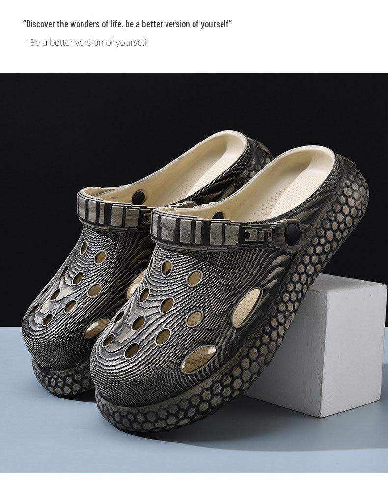 2025 Summer Lightweight EVA Clog Sandals for Men - Non-Slip, Wear-Resistant, Versatile, and Casual with a Thick Sole.