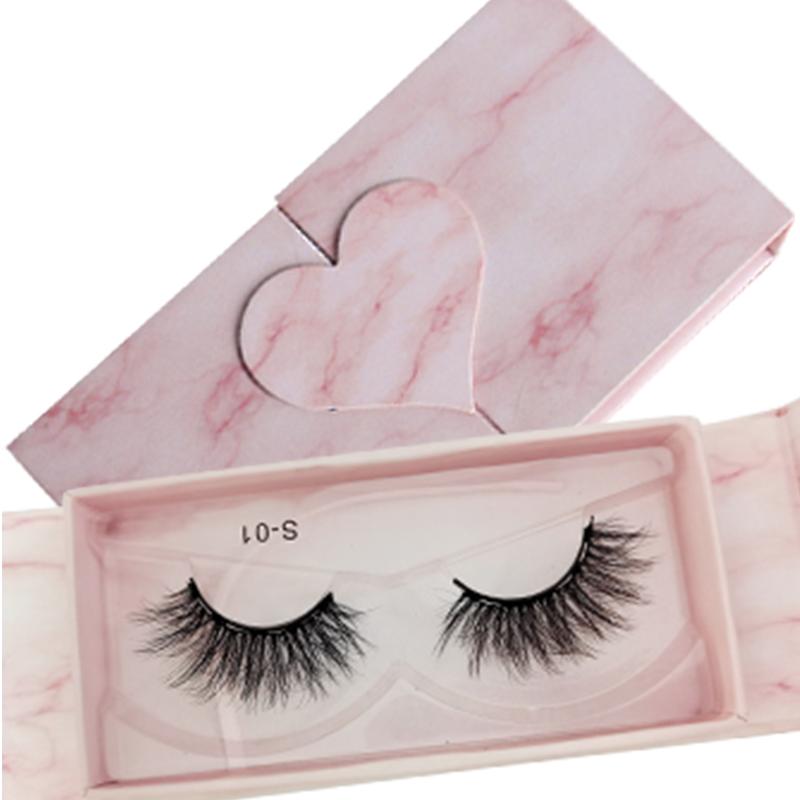 Private Label Natural 3d Vegan 5 Magnets Magnetic Faux Mink False Eyelashes No Glue No Eyeliner