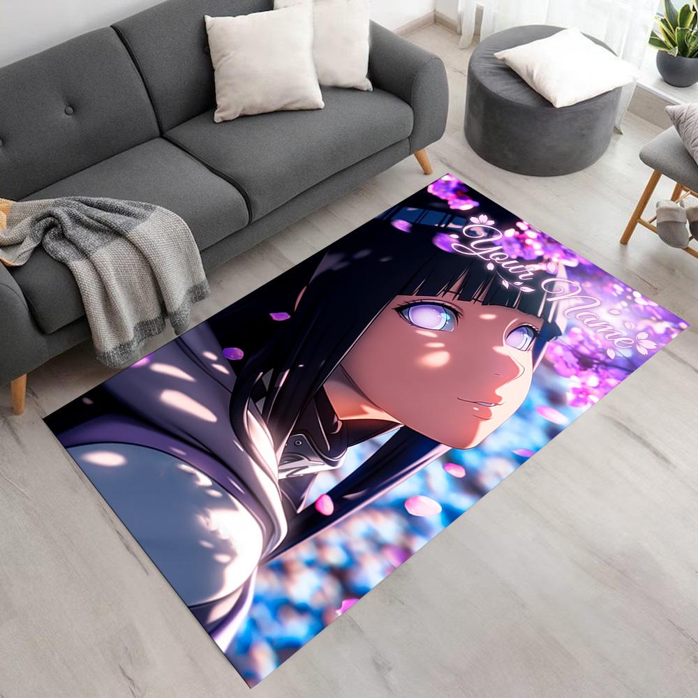 Naruto Character Customizable Name Area Rug Perfect for Living Rooms Kitchen Outdoor Game Room Anti-slip Rug Decorate Offices