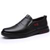 Echtes Leder Herren Slipper Schuhe Flach Mode Marke Herrenschuhe Reines Schwarz Cooler Streetstyle
