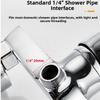 Wall Mounted Shower Mixer Valve G1/2 Upper Outlet Copper Alloy Single Handle Bathroom Faucet For Standard Plumbing Fixtures