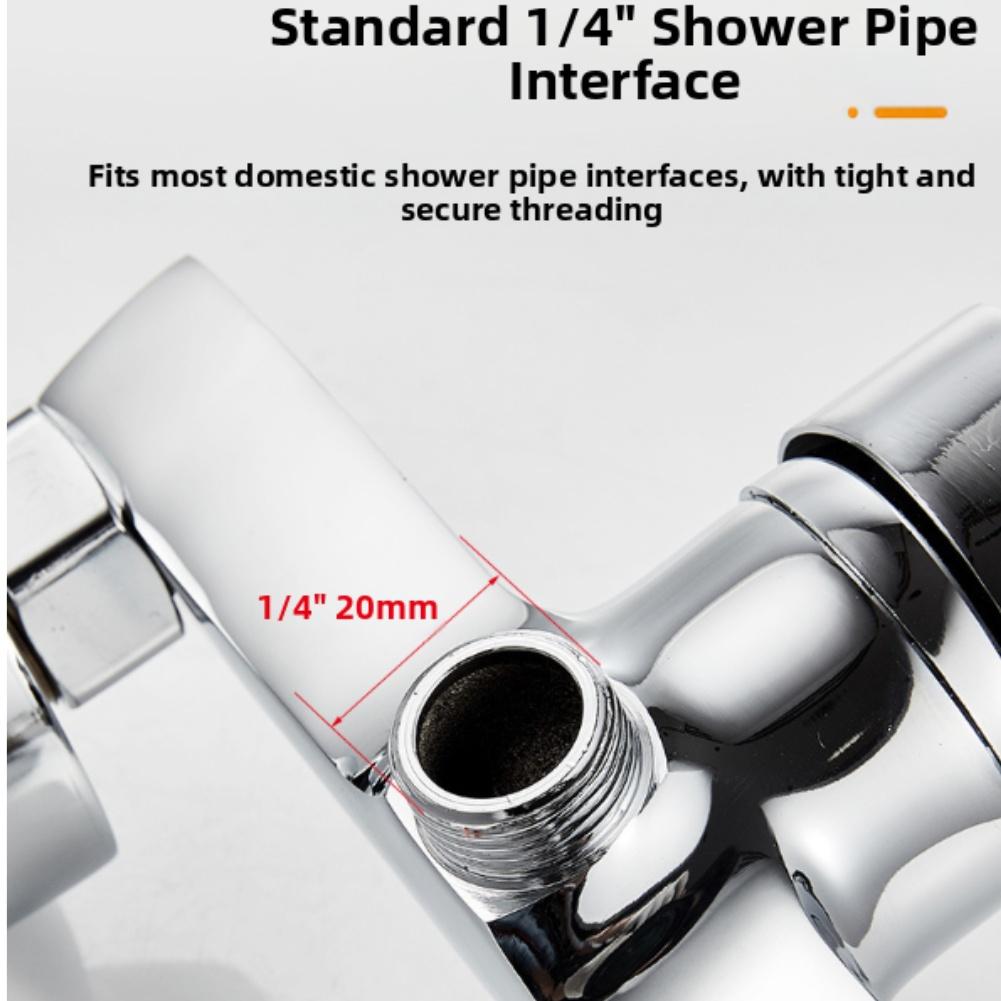 Wall Mounted Shower Mixer Valve G1/2 Upper Outlet Copper Alloy Single Handle Bathroom Faucet For Standard Plumbing Fixtures