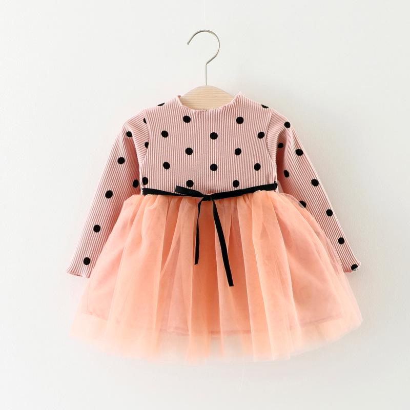Baby Dress Korean Edition Children's Fashion Dress Set Spring and Autumn Tide Dress