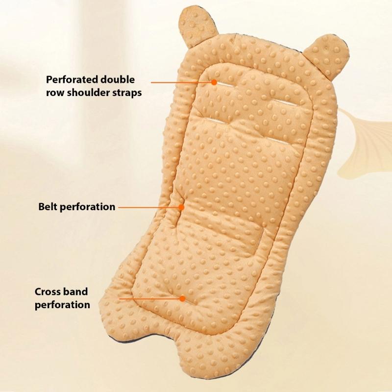 Infant Car Seats  Cushions Soft Headrest Pad Newborns Head Neck Support Cushions Dotted Pattern Pad for Strollers & Prams