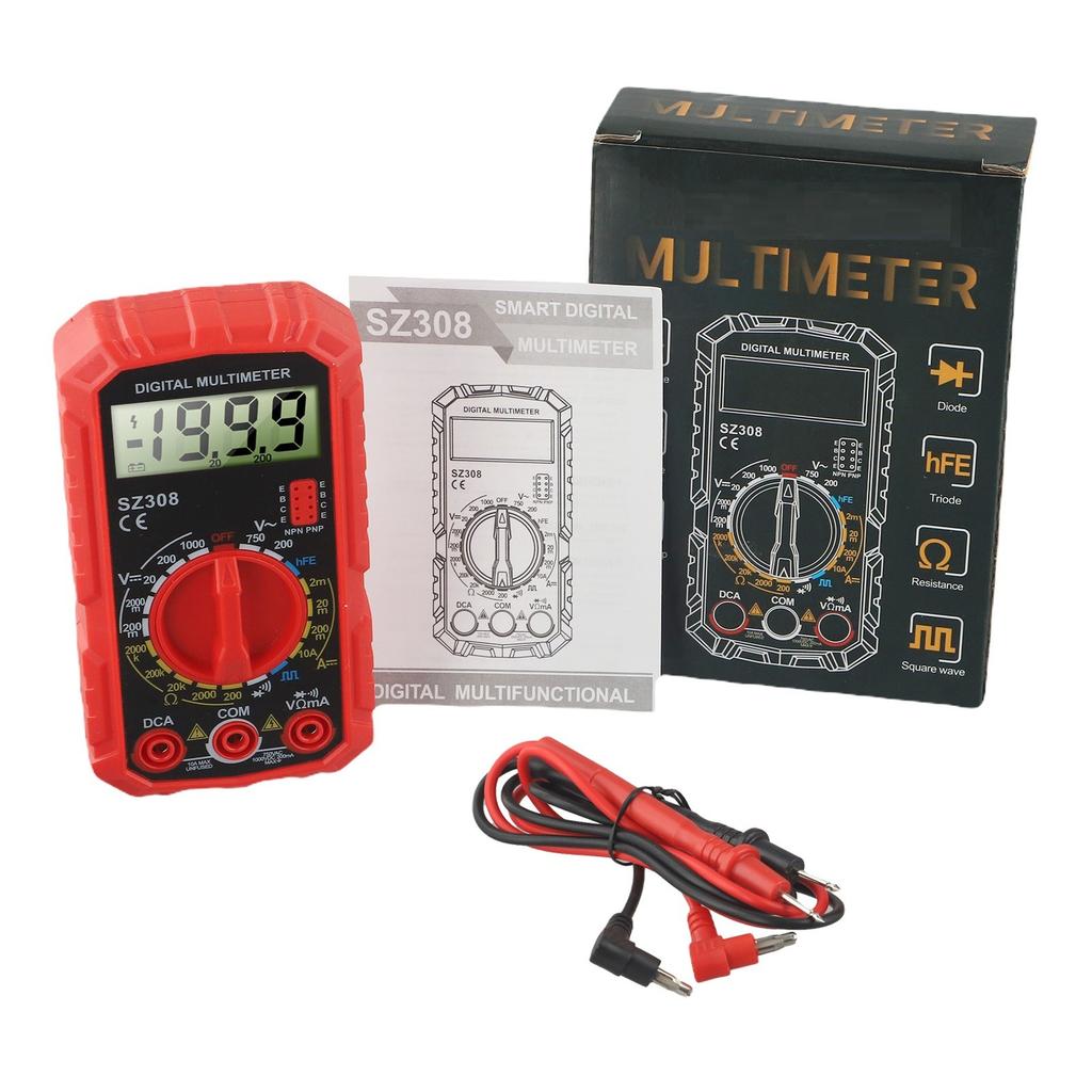Digital Multimeter Sz308 LCD Voltage Tester for Electrical Measurement