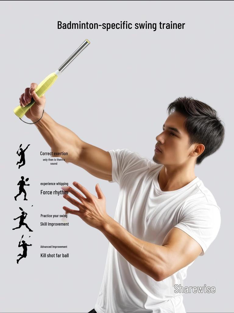Badminton Swing Practice Device: Whipping Action Corrector with Sound Feedback