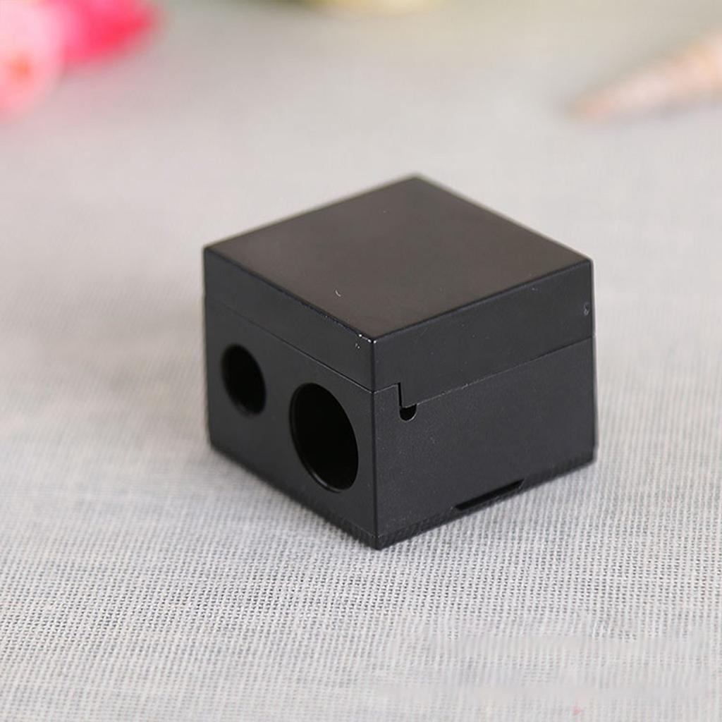 Double-ended Makeup Pencil Sharpener, Suitable, Eyebrow Pencil, Easy To Use Makeup Tool, High Quality With Cover, Suitable For Women