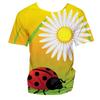 Kids Short Sleeve Tee O-neck Ladybug 3D Print Daily Outdoor Play Leisure Casual Outfit