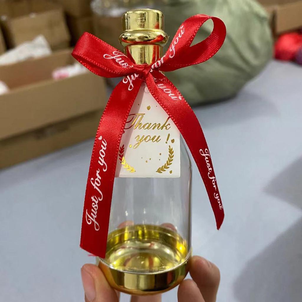Champagne Bottle Candy Container Wedding Bottle Mini Favor Container Decorative Candy Jar Suitable for Holiday Birthday Party