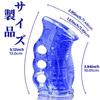 Orirya Reusable and Washable Penetrating Adult Toy for Soft TPE Masturbator with 3 Finger Blue Masturbator, Type, Men, Holes,