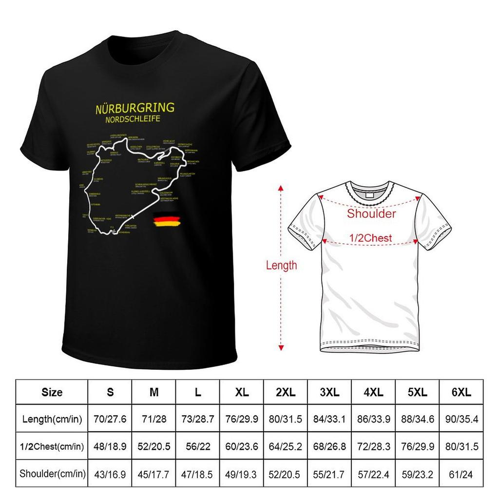 Nurburgring TShirt anime street wear new edition mens fashion