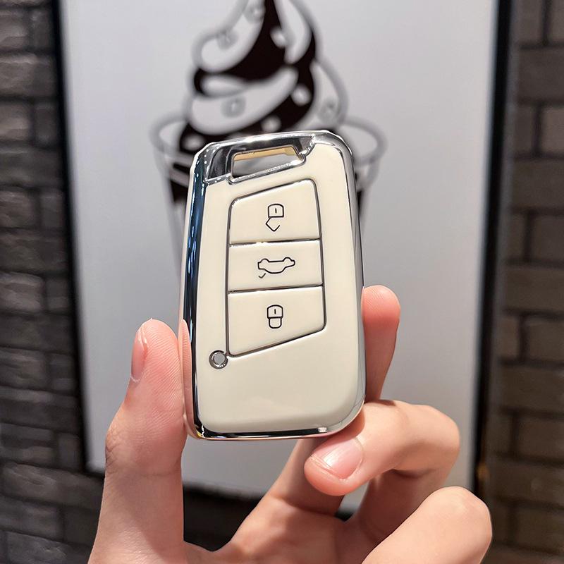

Compatible Key Cover for Volkswagen Bora, Sagitar, Polo, Tiguan, Tanyue, Lingdu, Lavida, Tange, and Jialv