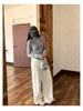 Designer High-Neck Sleeveless Cardigan & Slim Base Layer Set - Versatile Autumn/Winter Style