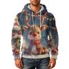Herrenmode Freizeit Kapuzenpullover Kapuze Plüsch Lange Ärmel