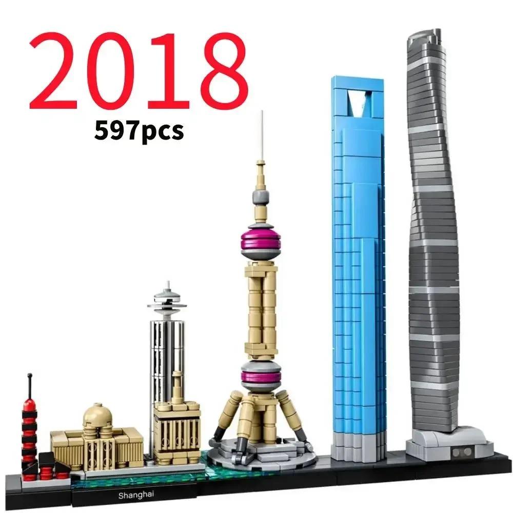 LEGP 2016-2022 Architecture Skylines Collectible Series Of Building Blocks Kit, Collectible Architecture Model Set For Adults
