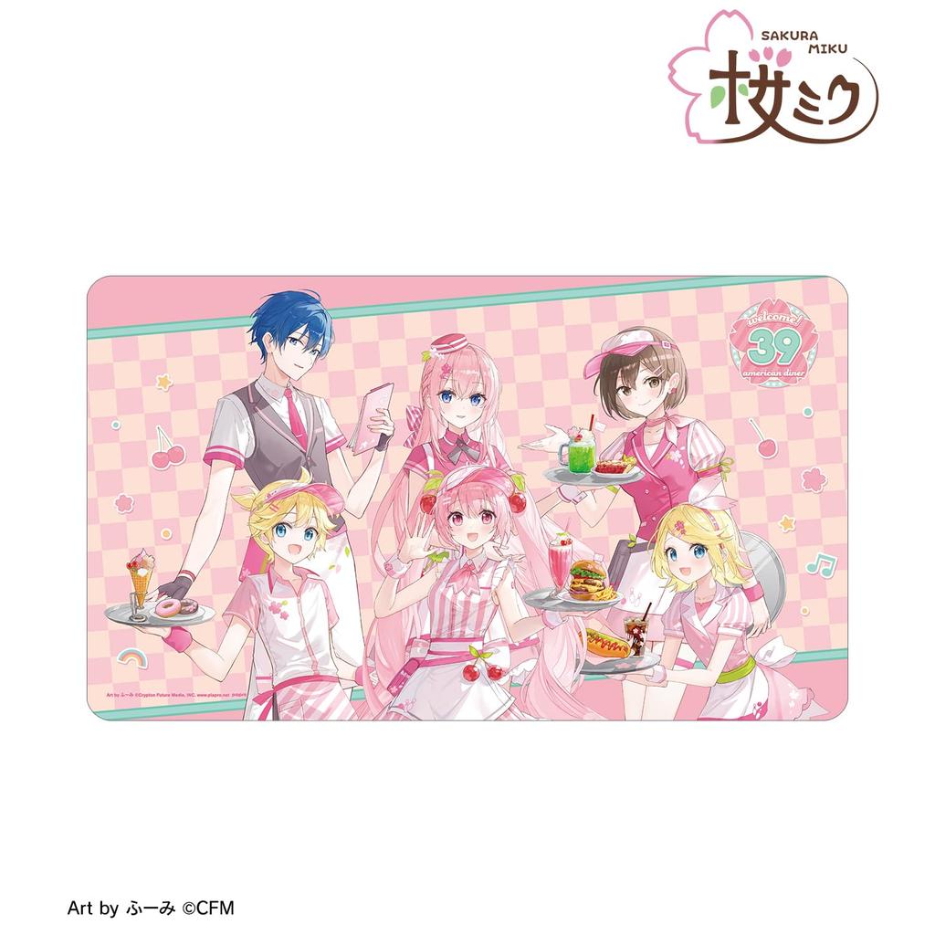 Sakura Miku Original Illustration Collection American Diner Art by Fuumi Desk Mat Ver. Multi-Purpose
