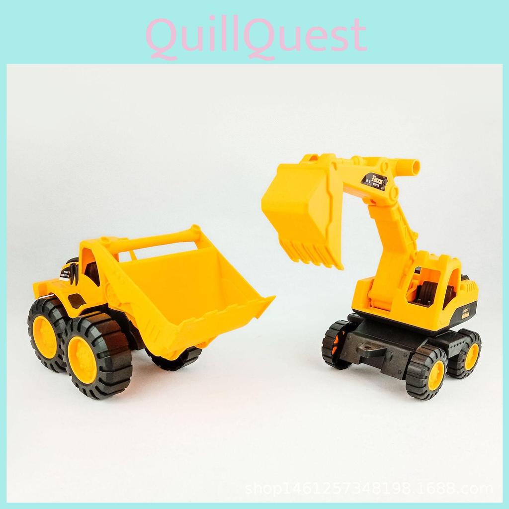 Large Durable Children's Construction Vehicle Toy Set Including Excavator Mixer Truck For Endless Sand Play Fun