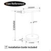 Stainless Jewelry Brushed Accessories Towel Holder Stand Rack Bath for Vanity Countertop