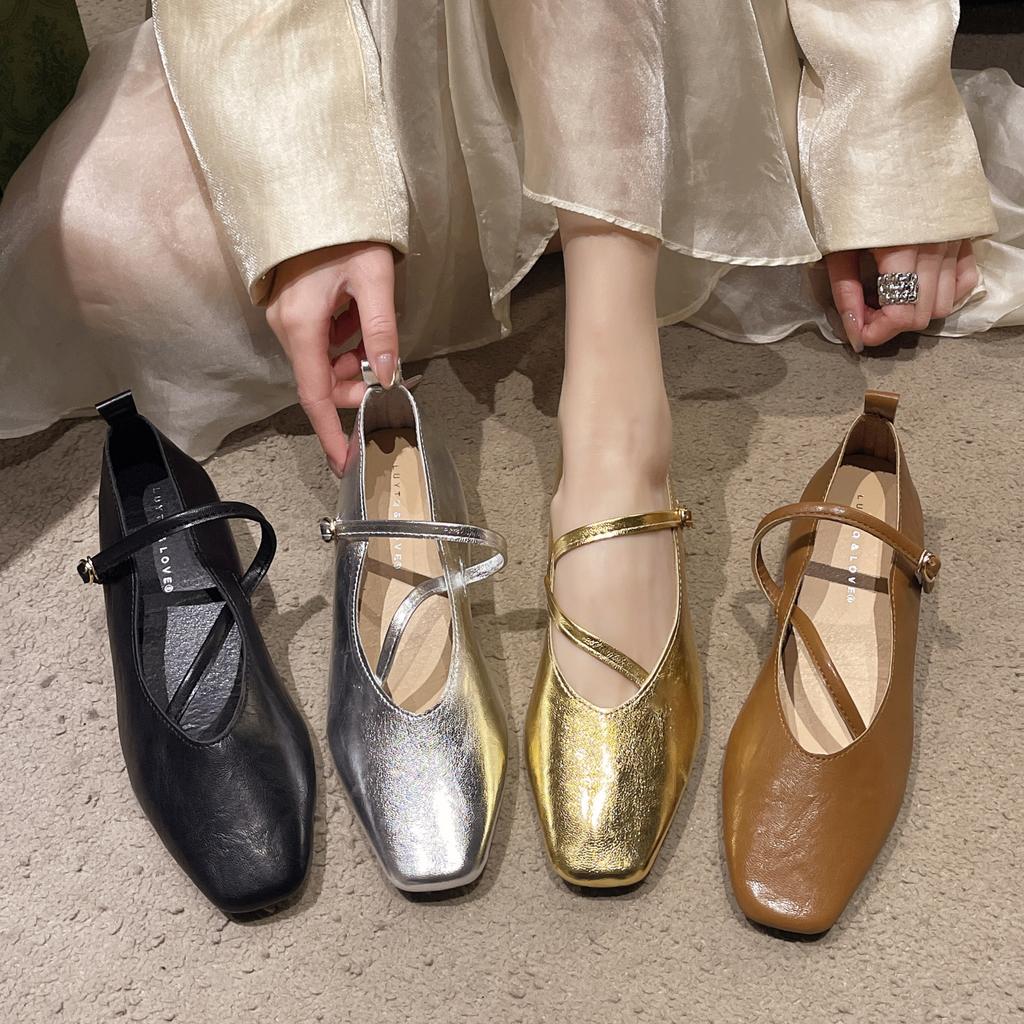 Spring/Summer Elegant Retro Mary Jane Casual Flat Shoes New Soft Comfortable Ballet Shoes Women Chaussure Femme