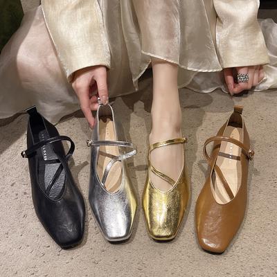 Spring/Summer Elegant Retro Mary Jane Casual Flat Shoes New Fashion Soft Comfortable Ballet Shoes Women Chaussure Femme
