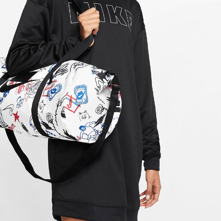 Nike Heritage Polyester Luggage Bag Travel Bag Unisex White Casual CQ6302-100