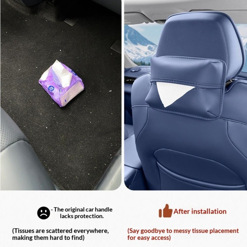 For Geely Galaxy E5/EX5 Car Seat Tissue Box Hanging Paper Towel Holder Strap Napkin Bag Interior