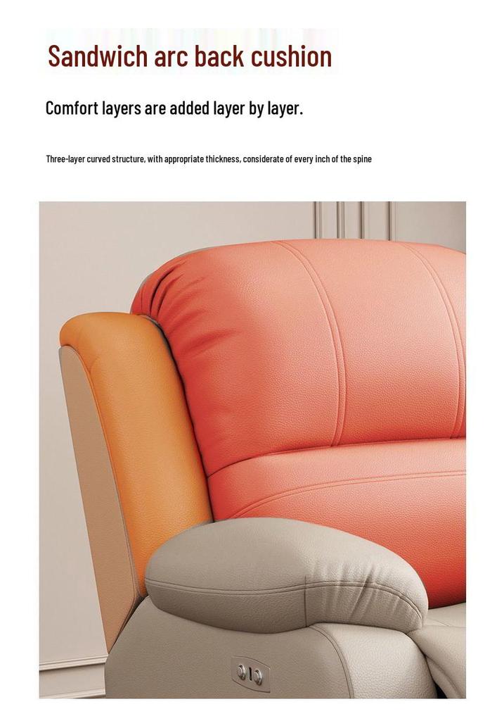 Electric Massage Leather Recliner: Space Capsule Rocking Chair for One