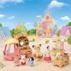 Sylvanian Families EPOCH Donut Wagon Toy Set with Delivery Feature for Dollhouse Ages 3 and Up