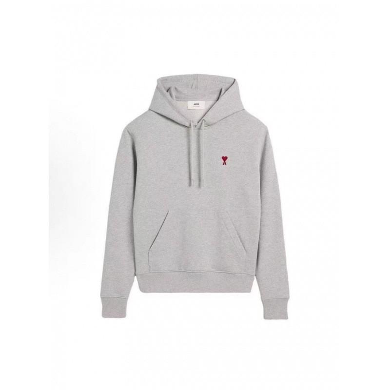 Couple Embroidered Hooded Sweatshirt Loose Fit Casual Cotton Pullover Daily Wear