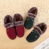 Winter Cotton Shoes Women's Flannel Surface Plus Velvet Thickening Warm Mother Shoes Tendon Bottom Non-slip