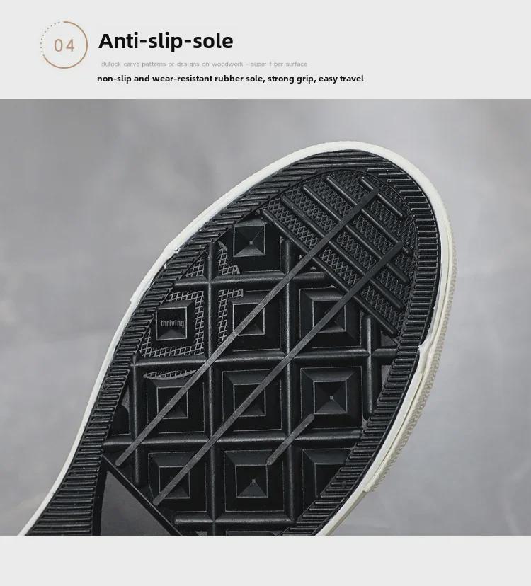 Herren Anime Graffiti High-Top Canvas Schuhe – Trendy Frühling & Herbst Casual Sneakers für Studenten