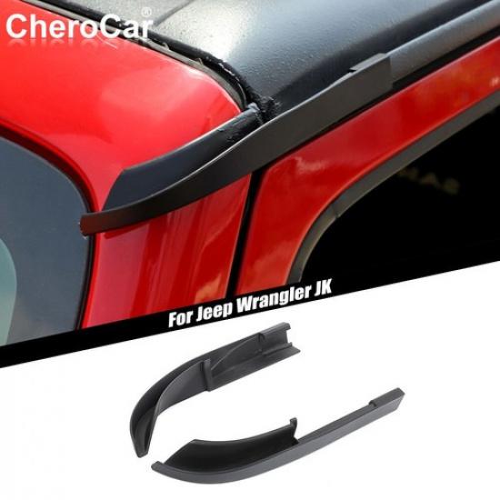 Water Rain Diverters Gutter Extension For Jeep Wrangler JK 2011-2017 Accessories