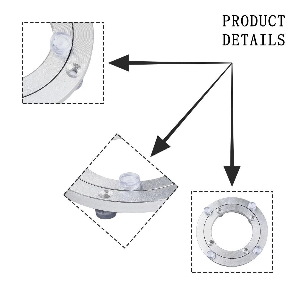 New Rotating Bearing Turntable Round Ball Bearing Bearing Plate Base Smooth Heavy Duty Table Turntable Kitchen Hardware