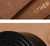 Men's Genuine Leather Extra-Long Black Plus Size Belt