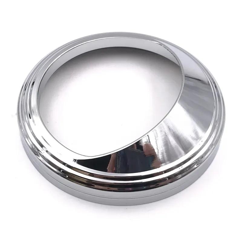Chrome 5" Aluminum Speedometer Gauge Bezel Visor Trim Ring Cover For Harley Electra Glide Dyna Fat Boy Softail Road King