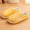 All-inclusive and waterproof cotton slippers, autumn and winter couples wear non-slip, comfortable and plush warm home plush cotton shoes