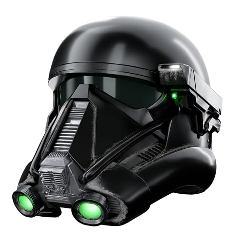 Hasbro Звездные Войны Черная Серия Имперский Штурмовик Смерти Премиум Электронный Шлем, Изгой Один: Предмет для ролевой игры «История „Звёздных войн“», для возраста 14 лет и старше, G0706, Авто